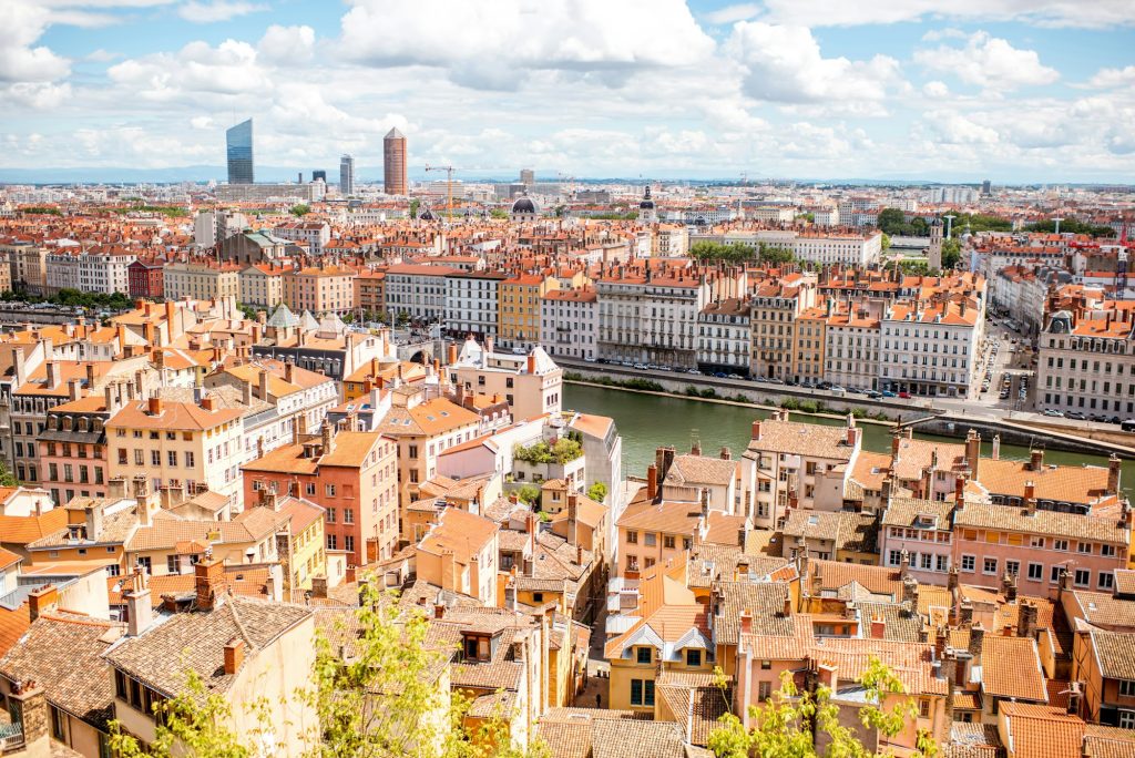 Lyon city in France