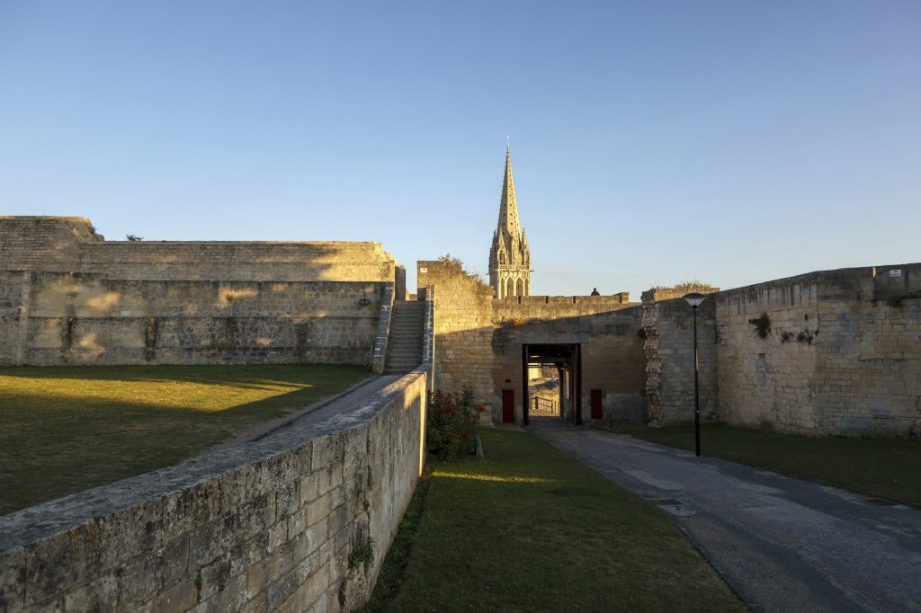 Evening time shot of Caen, Normandy, France